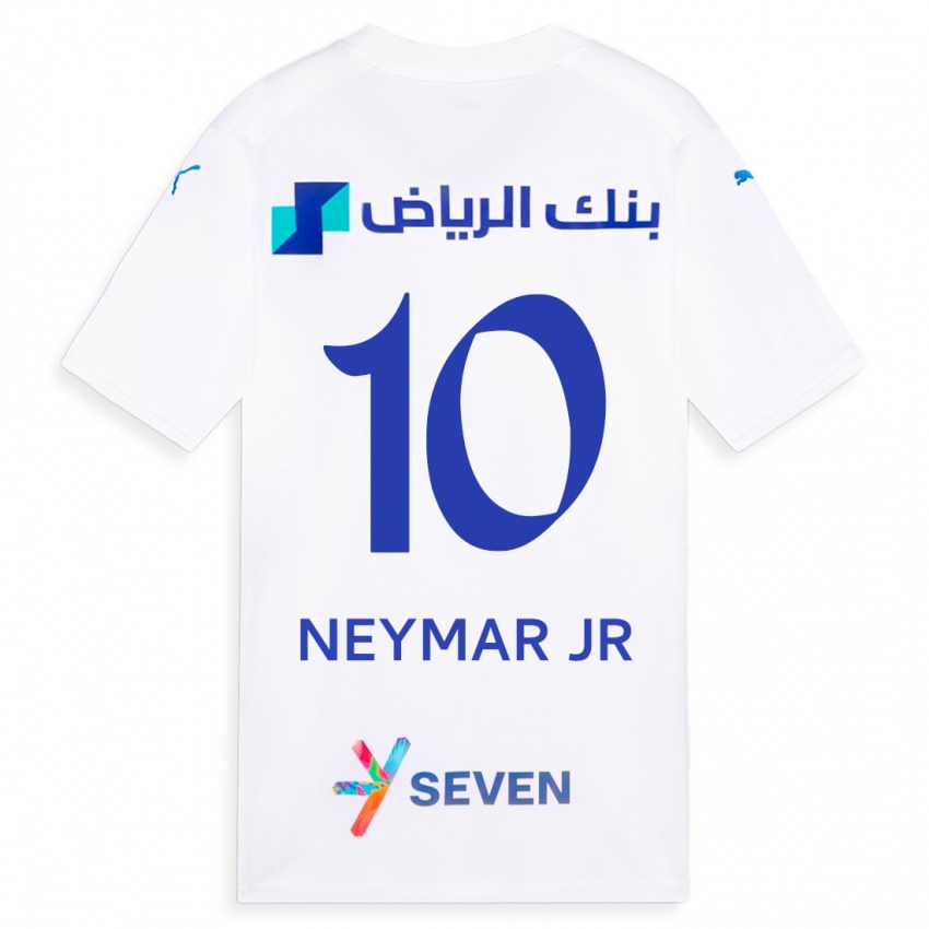 Niño Camiseta Neymar #10 Blanco 2ª Equipación 2023/24 La Camisa
