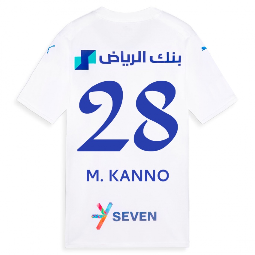 Niño Camiseta Mohamed Kanno #28 Blanco 2ª Equipación 2023/24 La Camisa