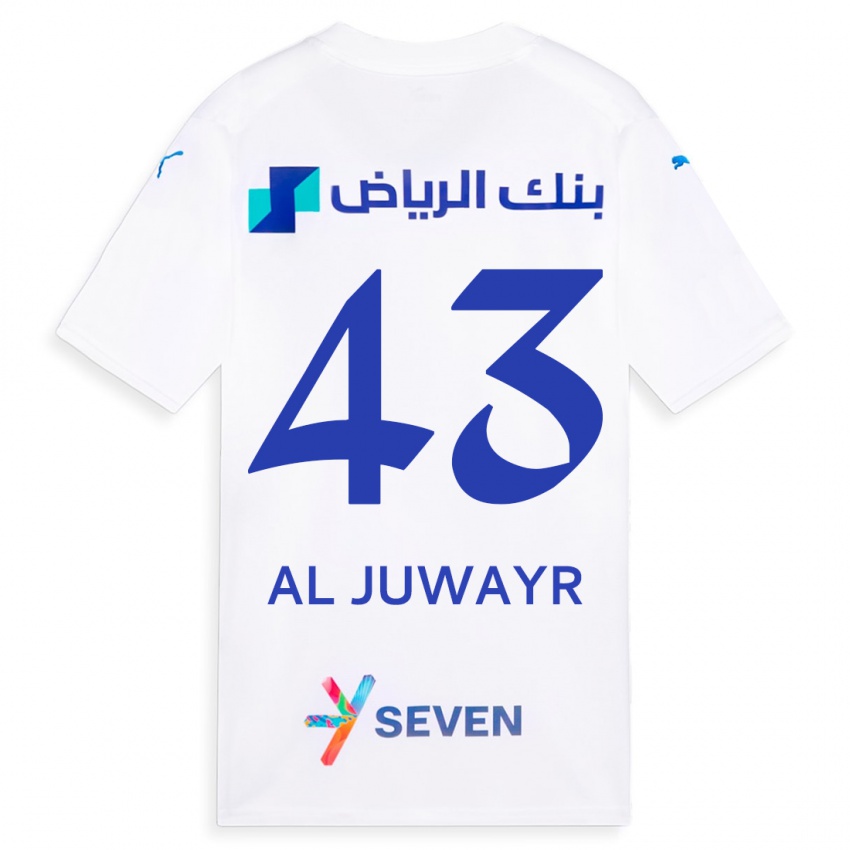 Niño Camiseta Musab Al-Juwayr #43 Blanco 2ª Equipación 2023/24 La Camisa