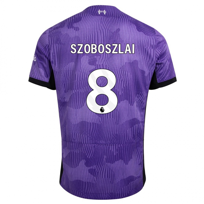 Niño Camiseta Dominik Szoboszlai #8 Púrpura Equipación Tercera 2023/24 La Camisa