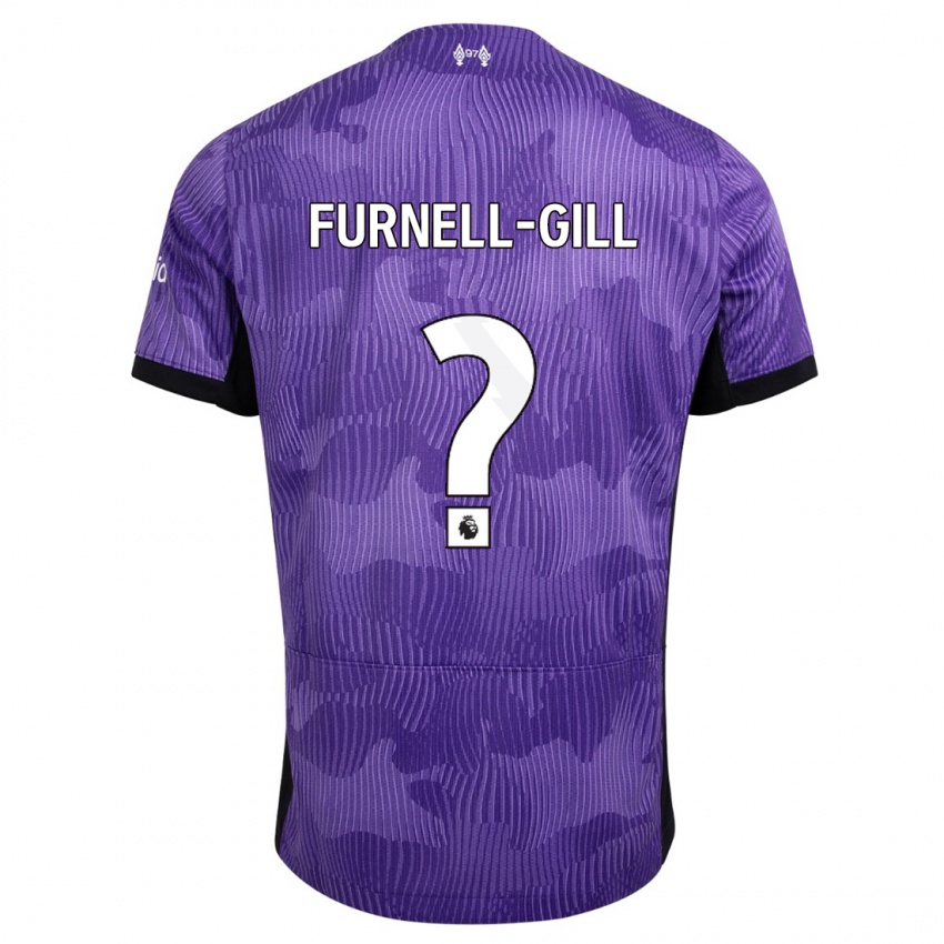 Niño Camiseta Luca Furnell-Gill #0 Púrpura Equipación Tercera 2023/24 La Camisa
