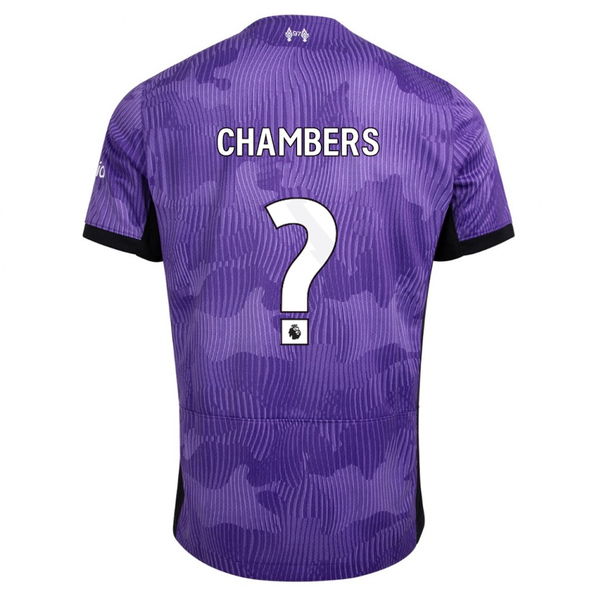 Niño Camiseta Luke Chambers #0 Púrpura Equipación Tercera 2023/24 La Camisa