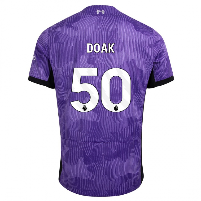 Niño Camiseta Ben Doak #50 Púrpura Equipación Tercera 2023/24 La Camisa