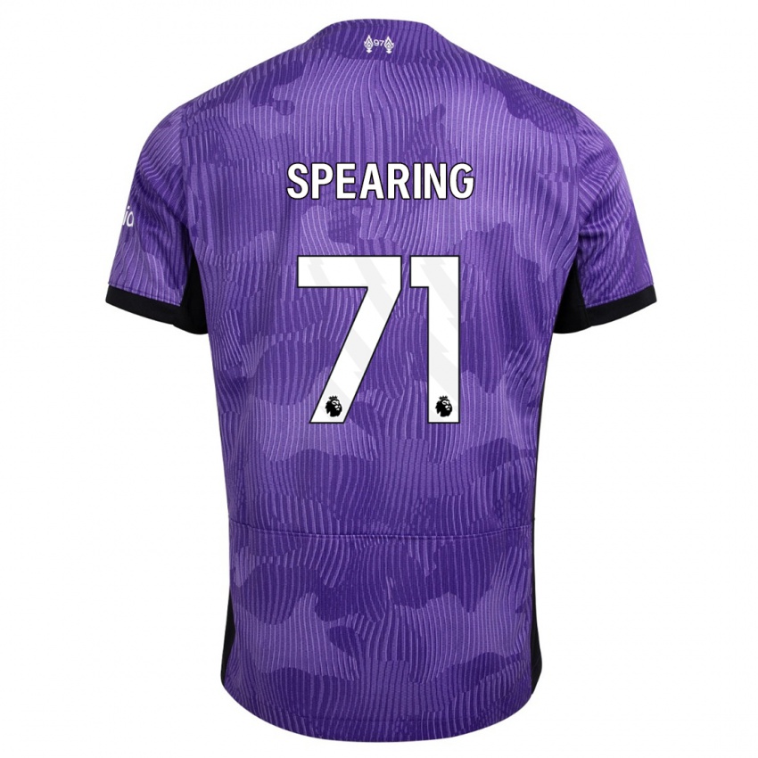 Niño Camiseta Jay Spearing #71 Púrpura Equipación Tercera 2023/24 La Camisa