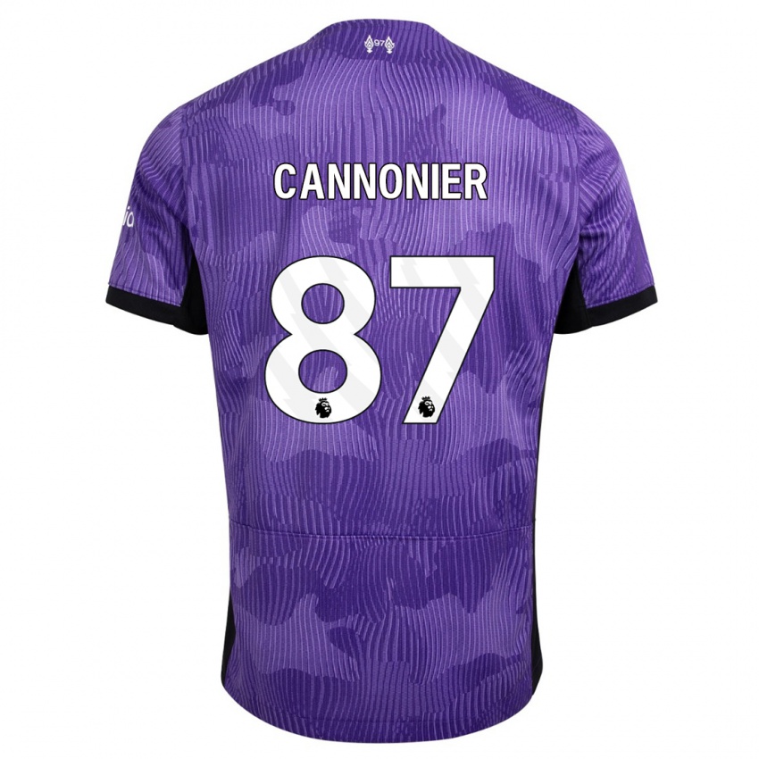 Niño Camiseta Oakley Cannonier #87 Púrpura Equipación Tercera 2023/24 La Camisa