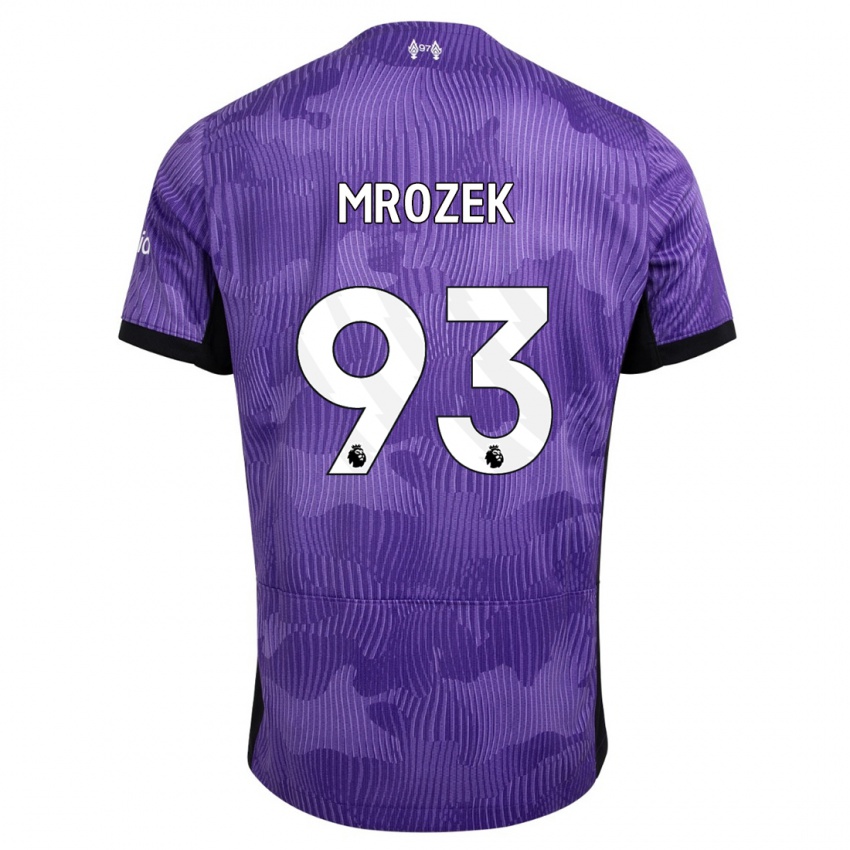 Niño Camiseta Fabian Mrozek #93 Púrpura Equipación Tercera 2023/24 La Camisa