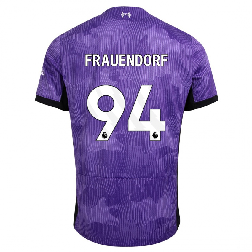 Niño Camiseta Melkamu Frauendorf #94 Púrpura Equipación Tercera 2023/24 La Camisa