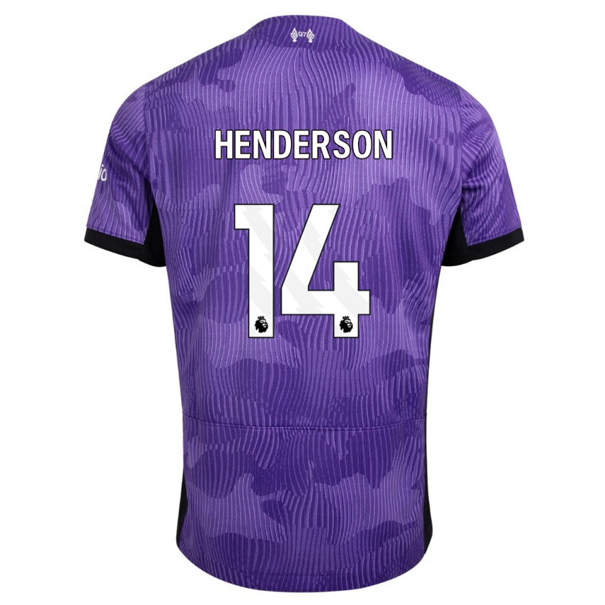 Niño Camiseta Henderson #14 Púrpura Equipación Tercera 2023/24 La Camisa