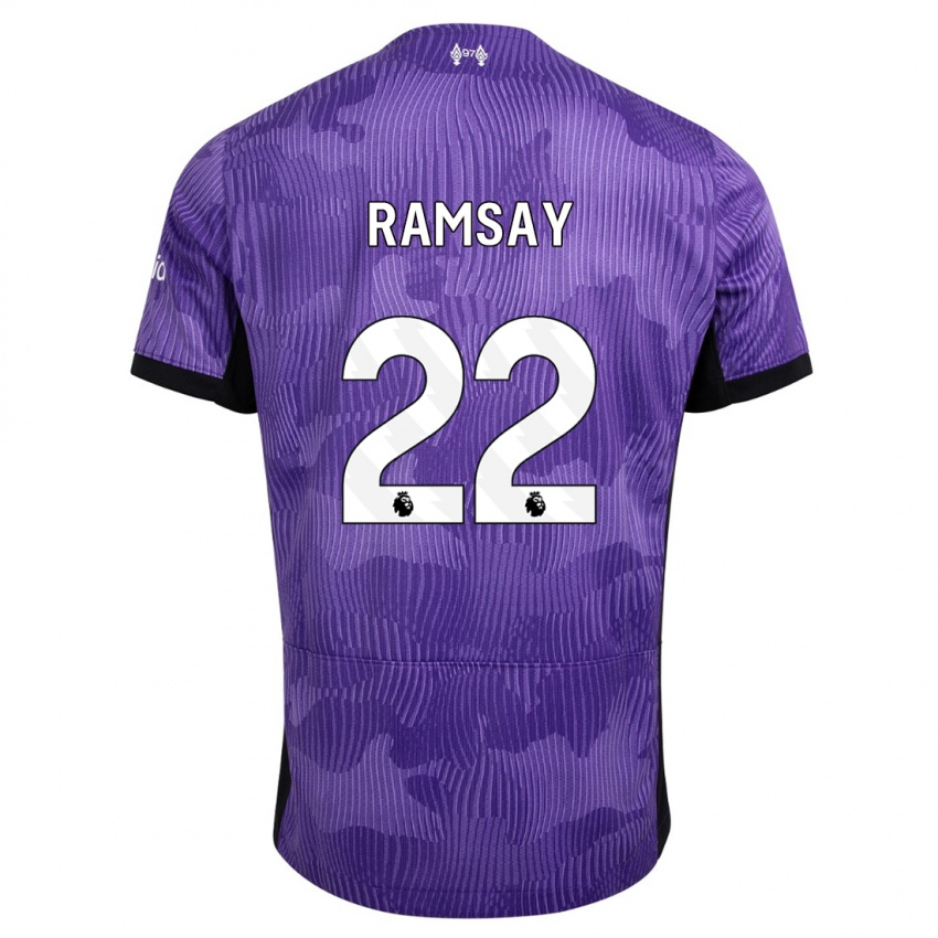 Niño Camiseta Calvin Ramsay #22 Púrpura Equipación Tercera 2023/24 La Camisa