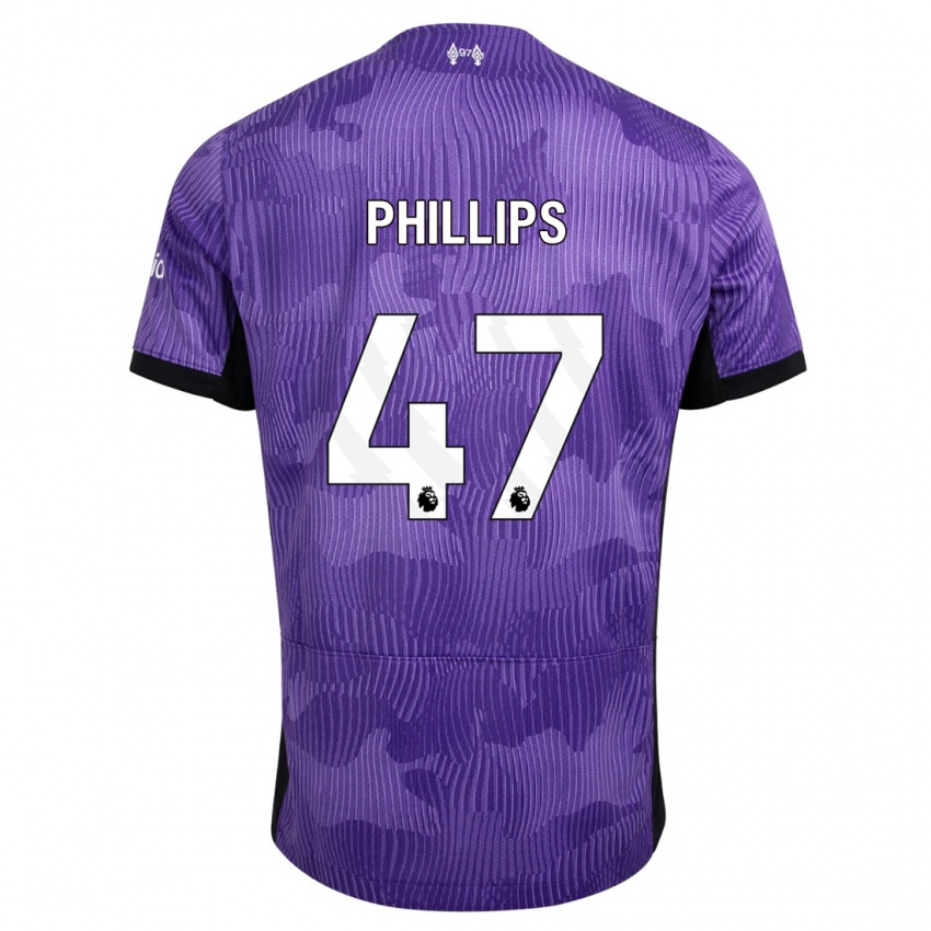 Niño Camiseta Nathaniel Phillips #47 Púrpura Equipación Tercera 2023/24 La Camisa