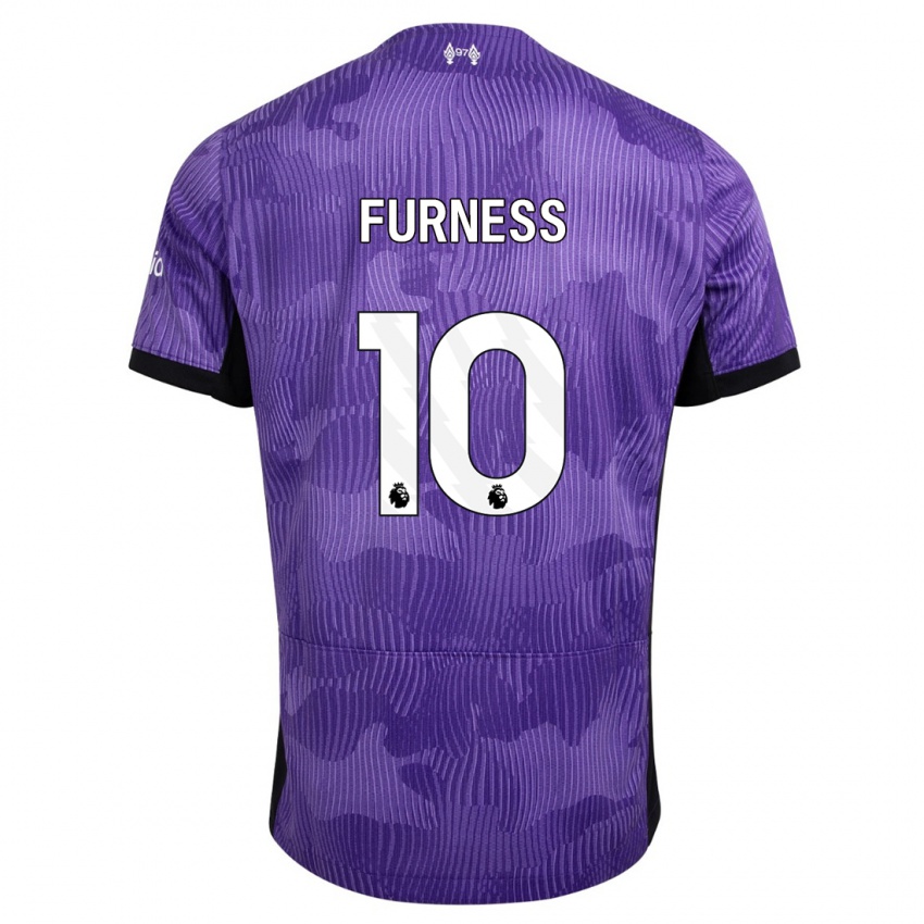 Niño Camiseta Rachel Furness #10 Púrpura Equipación Tercera 2023/24 La Camisa