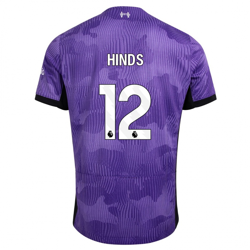 Niño Camiseta Taylor Hinds #12 Púrpura Equipación Tercera 2023/24 La Camisa