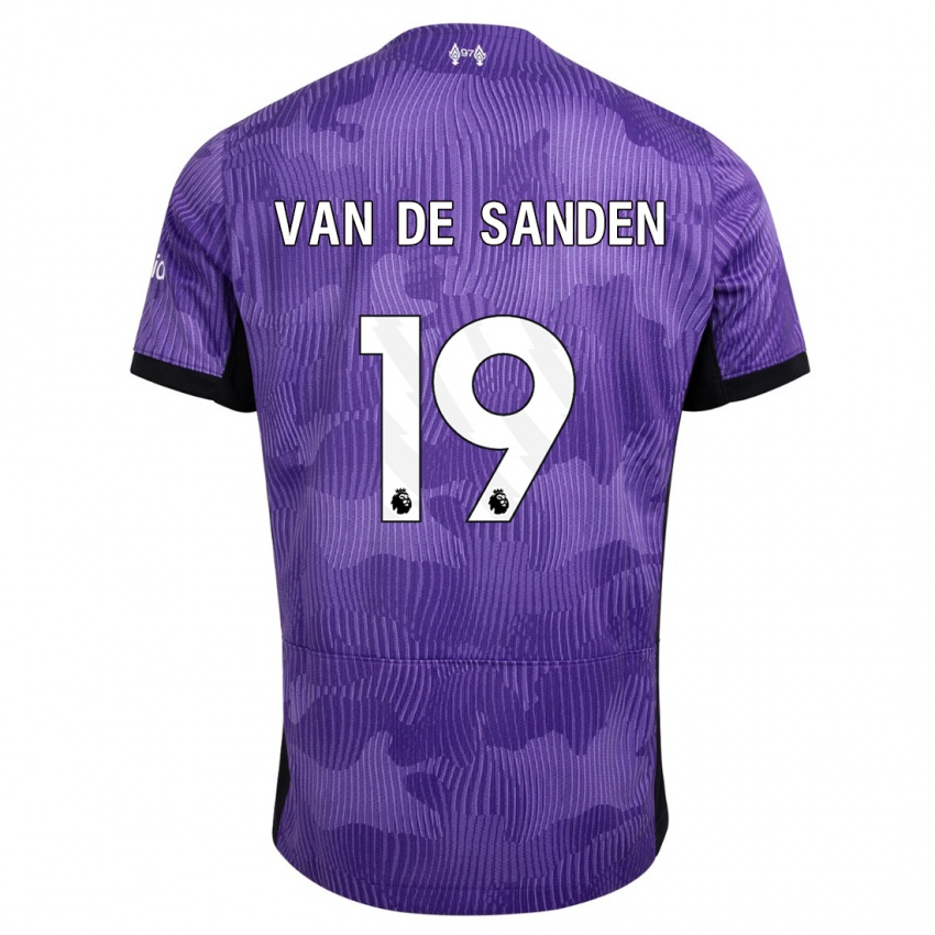 Niño Camiseta Shanice Van De Sanden #19 Púrpura Equipación Tercera 2023/24 La Camisa