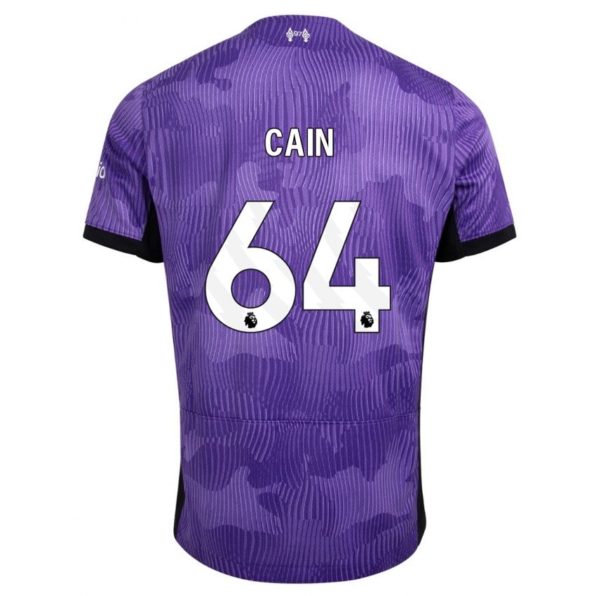 Niño Camiseta Jake Cain #64 Púrpura Equipación Tercera 2023/24 La Camisa