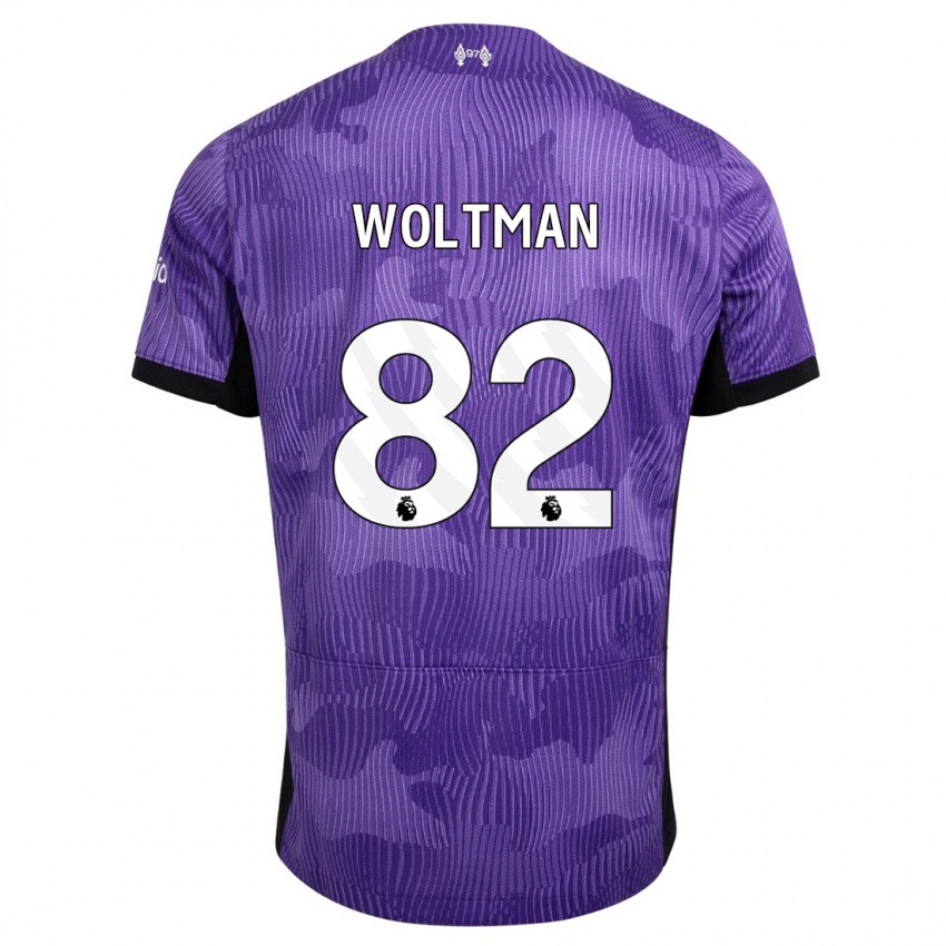 Niño Camiseta Max Woltman #82 Púrpura Equipación Tercera 2023/24 La Camisa