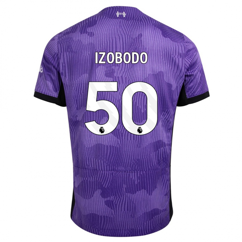 Niño Camiseta Elijah Izobodo John #50 Púrpura Equipación Tercera 2023/24 La Camisa