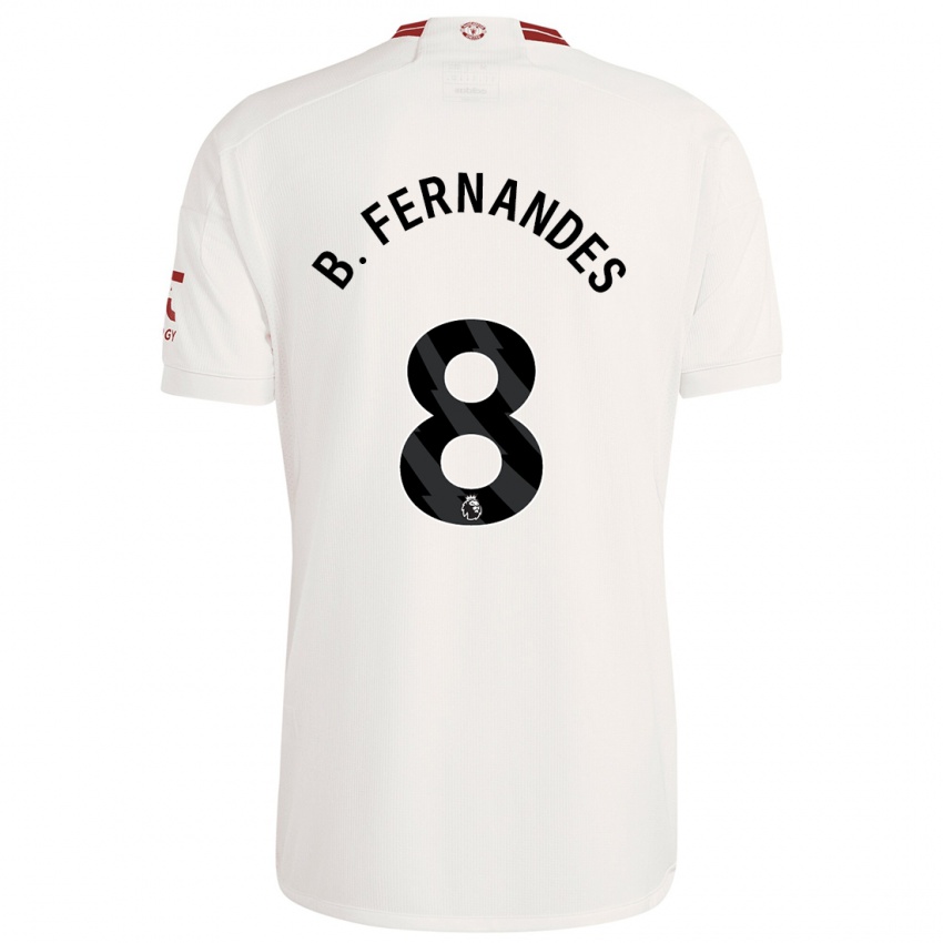 Niño Camiseta Bruno Fernandes #8 Blanco Equipación Tercera 2023/24 La Camisa
