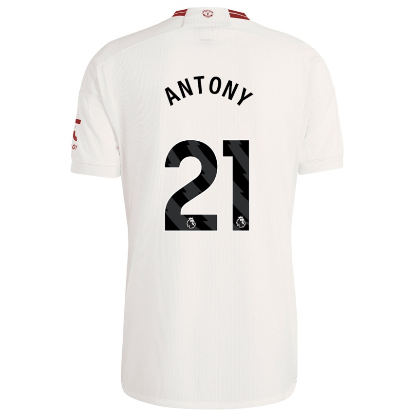 Niño Camiseta Antony #21 Blanco Equipación Tercera 2023/24 La Camisa