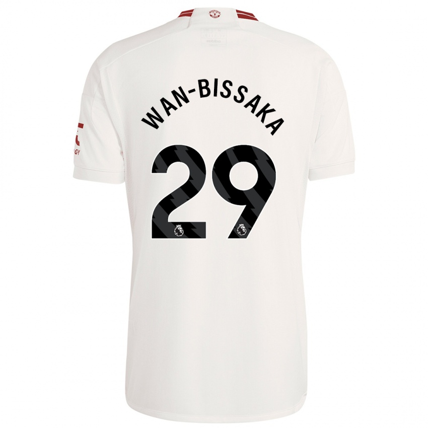 Niño Camiseta Aaron Wan-Bissaka #29 Blanco Equipación Tercera 2023/24 La Camisa