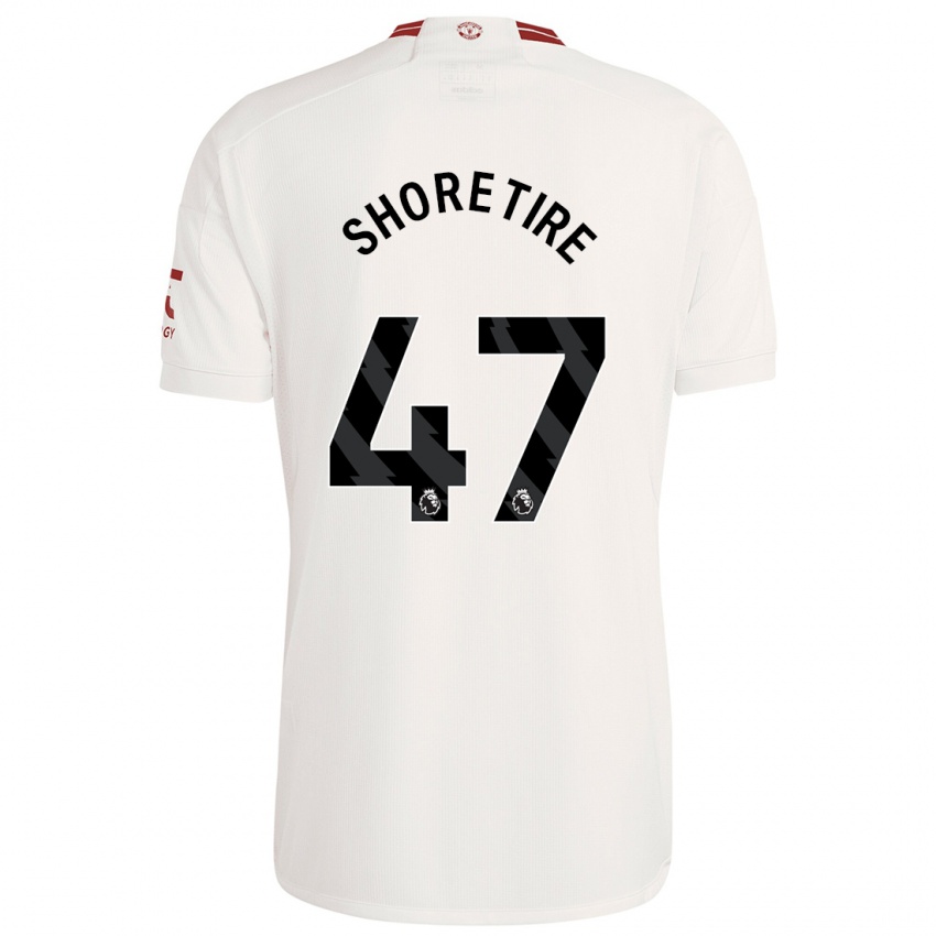 Niño Camiseta Shola Shoretire #47 Blanco Equipación Tercera 2023/24 La Camisa