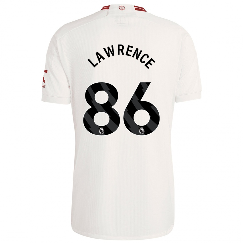 Niño Camiseta Marcus Lawrence #86 Blanco Equipación Tercera 2023/24 La Camisa