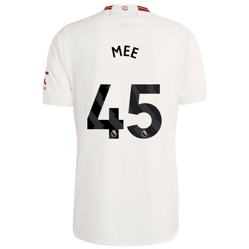 Niño Camiseta Dermot Mee #45 Blanco Equipación Tercera 2023/24 La Camisa