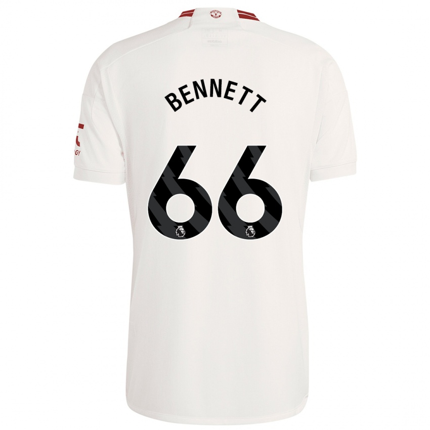 Niño Camiseta Rhys Bennett #66 Blanco Equipación Tercera 2023/24 La Camisa