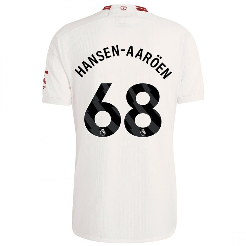 Niño Camiseta Isak Hansen-Aaröen #68 Blanco Equipación Tercera 2023/24 La Camisa