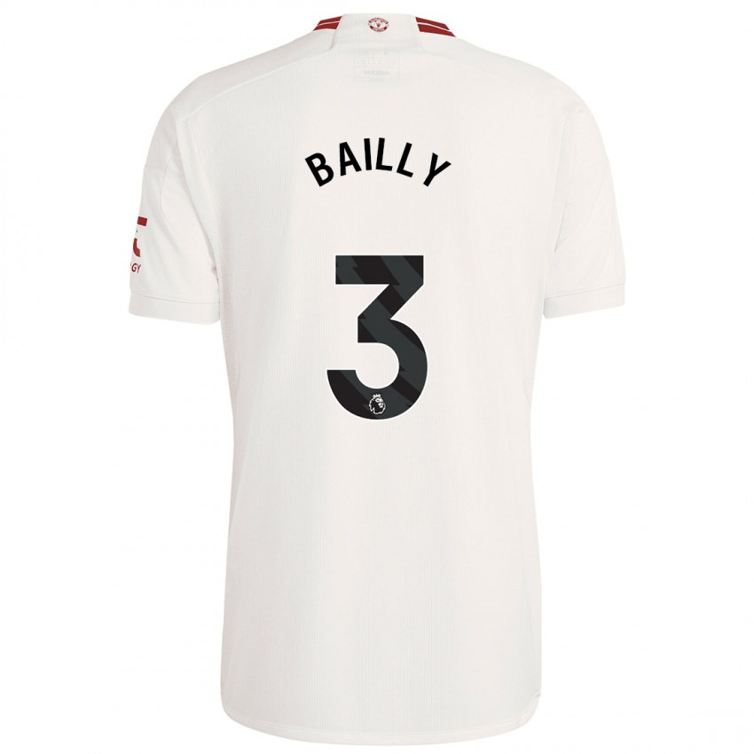 Niño Camiseta Eric Bailly #3 Blanco Equipación Tercera 2023/24 La Camisa