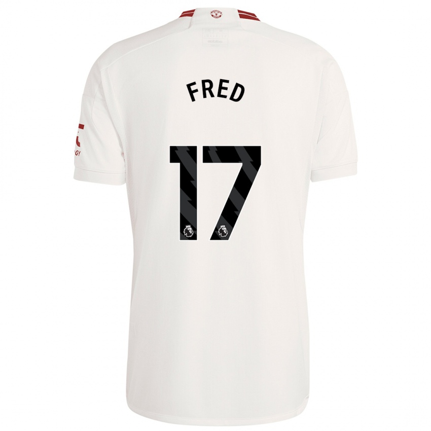 Niño Camiseta Fred #17 Blanco Equipación Tercera 2023/24 La Camisa