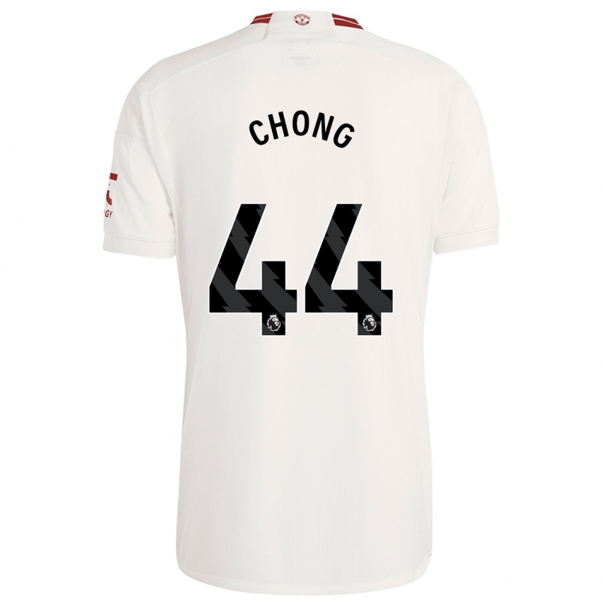 Niño Camiseta Tahith Chong #44 Blanco Equipación Tercera 2023/24 La Camisa
