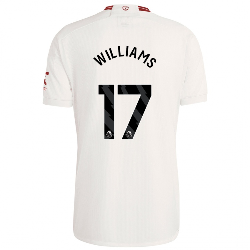 Niño Camiseta Rachel Williams #17 Blanco Equipación Tercera 2023/24 La Camisa