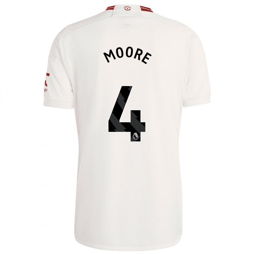 Niño Camiseta Jade Moore #4 Blanco Equipación Tercera 2023/24 La Camisa