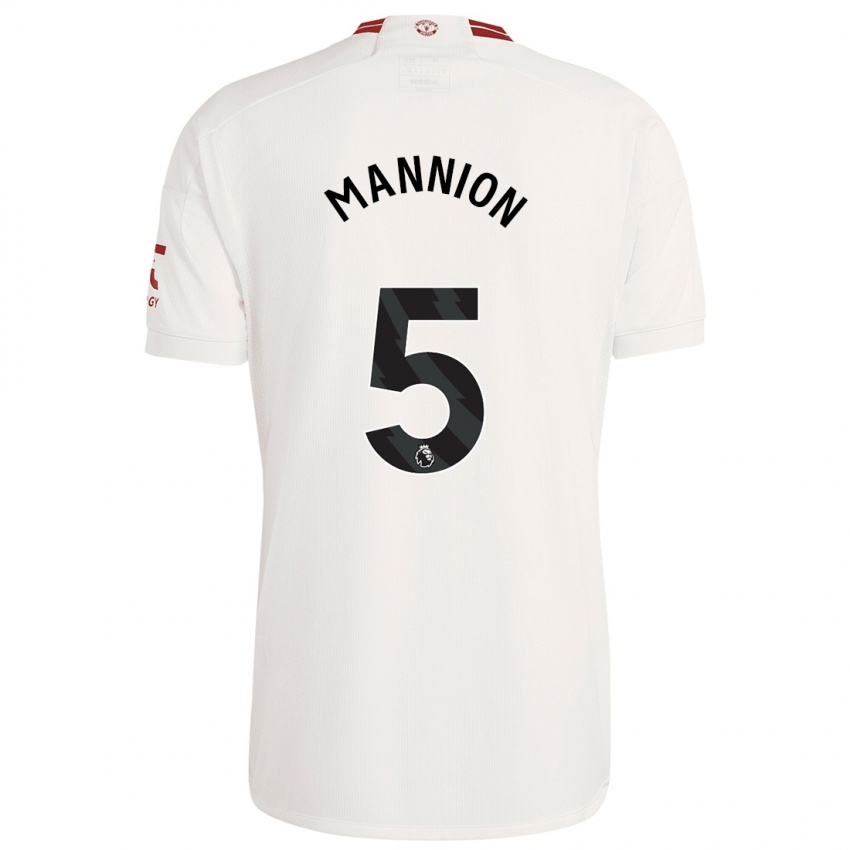 Niño Camiseta Aoife Mannion #5 Blanco Equipación Tercera 2023/24 La Camisa