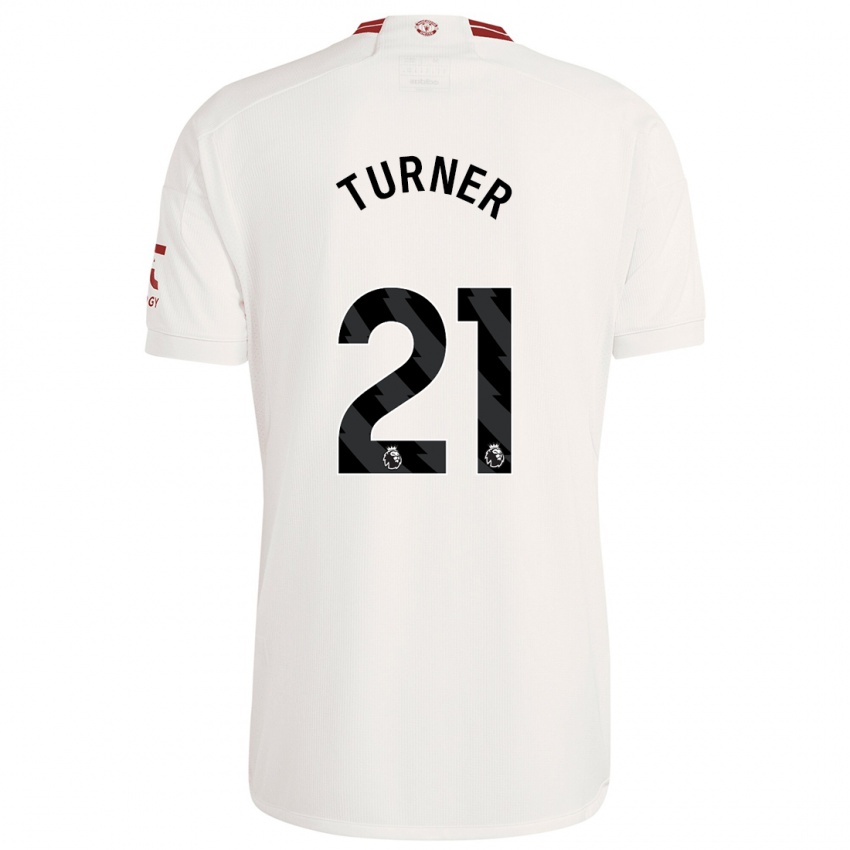 Niño Camiseta Millie Turner #21 Blanco Equipación Tercera 2023/24 La Camisa
