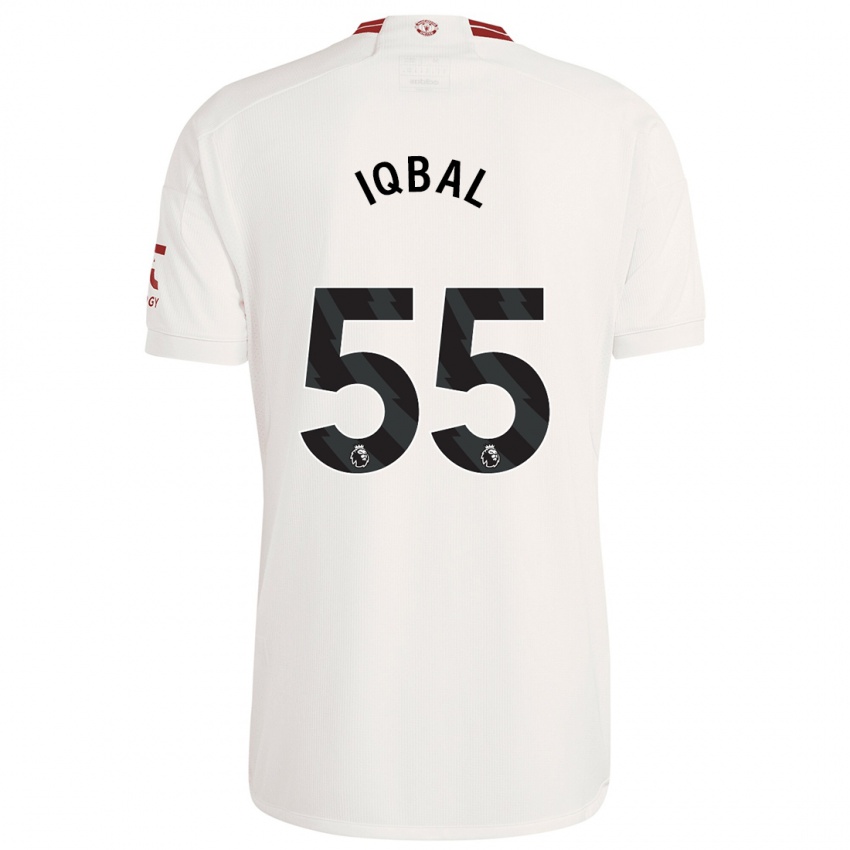 Niño Camiseta Zidane Iqbal #55 Blanco Equipación Tercera 2023/24 La Camisa