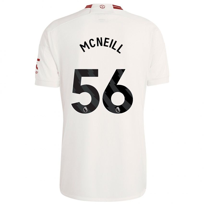 Niño Camiseta Charlie Mcneill #56 Blanco Equipación Tercera 2023/24 La Camisa
