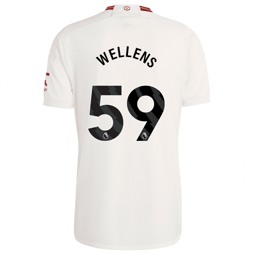 Niño Camiseta Charlie Wellens #59 Blanco Equipación Tercera 2023/24 La Camisa