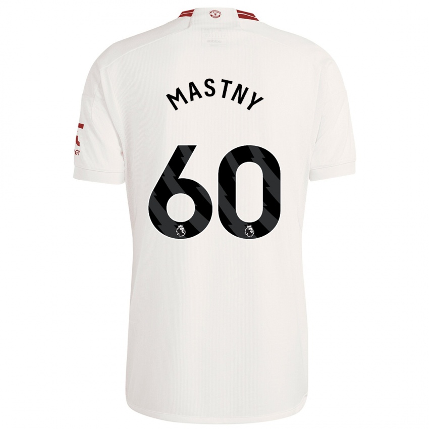 Niño Camiseta Ondrej Mastny #60 Blanco Equipación Tercera 2023/24 La Camisa
