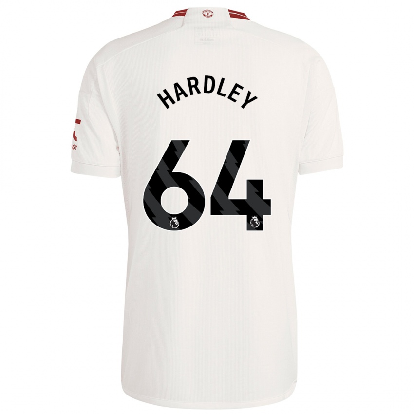 Niño Camiseta Bjorn Hardley #64 Blanco Equipación Tercera 2023/24 La Camisa