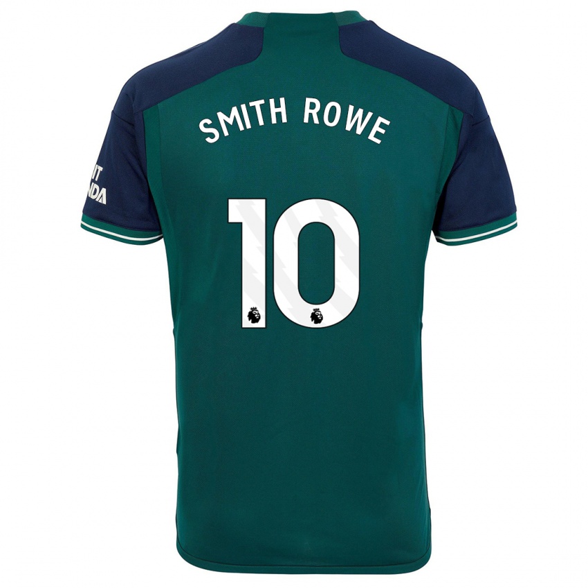 Niño Camiseta Emile Smith Rowe #10 Verde Equipación Tercera 2023/24 La Camisa