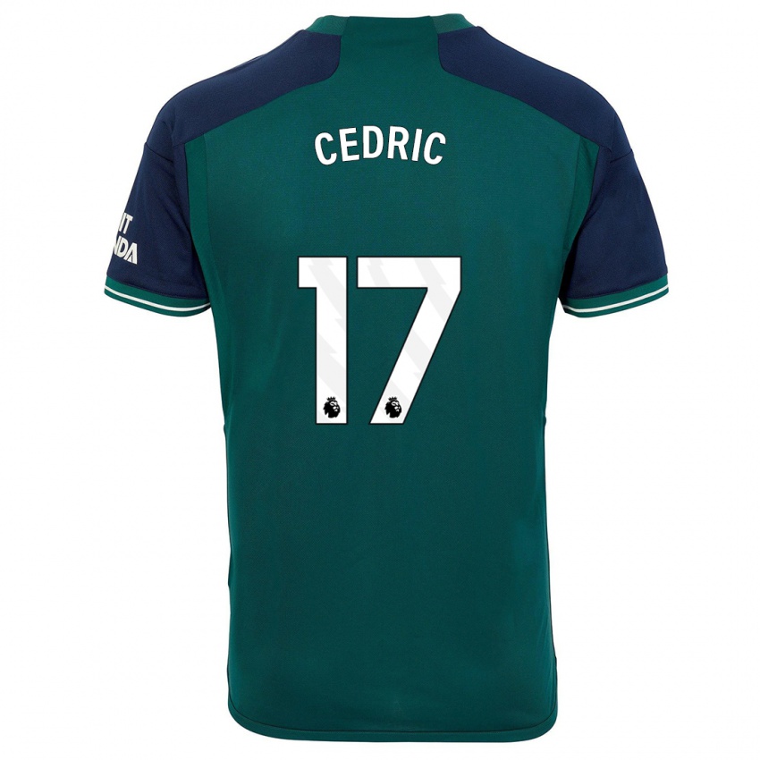 Niño Camiseta Cedric Soares #17 Verde Equipación Tercera 2023/24 La Camisa