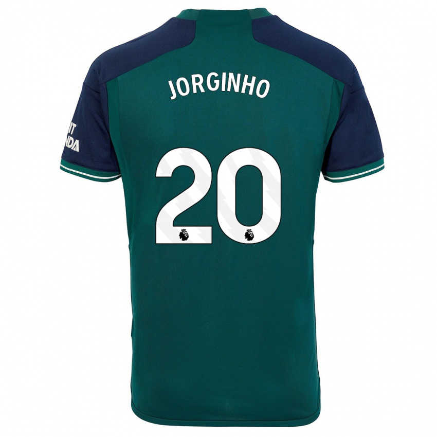 Niño Camiseta Jorginho #20 Verde Equipación Tercera 2023/24 La Camisa