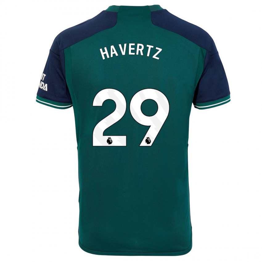 Niño Camiseta Kai Havertz #29 Verde Equipación Tercera 2023/24 La Camisa