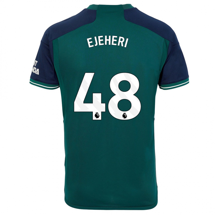 Niño Camiseta Ovie Ejeheri #48 Verde Equipación Tercera 2023/24 La Camisa