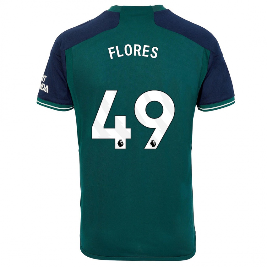 Niño Camiseta Marcelo Flores #49 Verde Equipación Tercera 2023/24 La Camisa