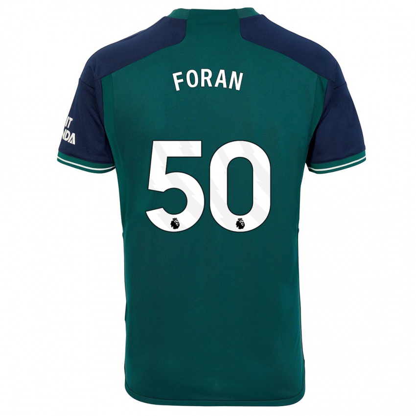 Niño Camiseta Taylor Foran #50 Verde Equipación Tercera 2023/24 La Camisa