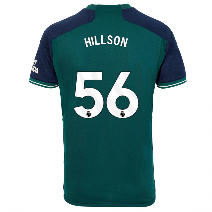 Niño Camiseta James Hillson #56 Verde Equipación Tercera 2023/24 La Camisa