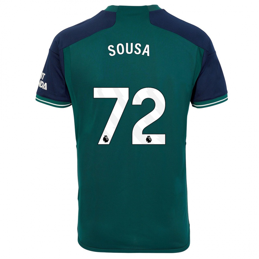 Niño Camiseta Lino Sousa #72 Verde Equipación Tercera 2023/24 La Camisa