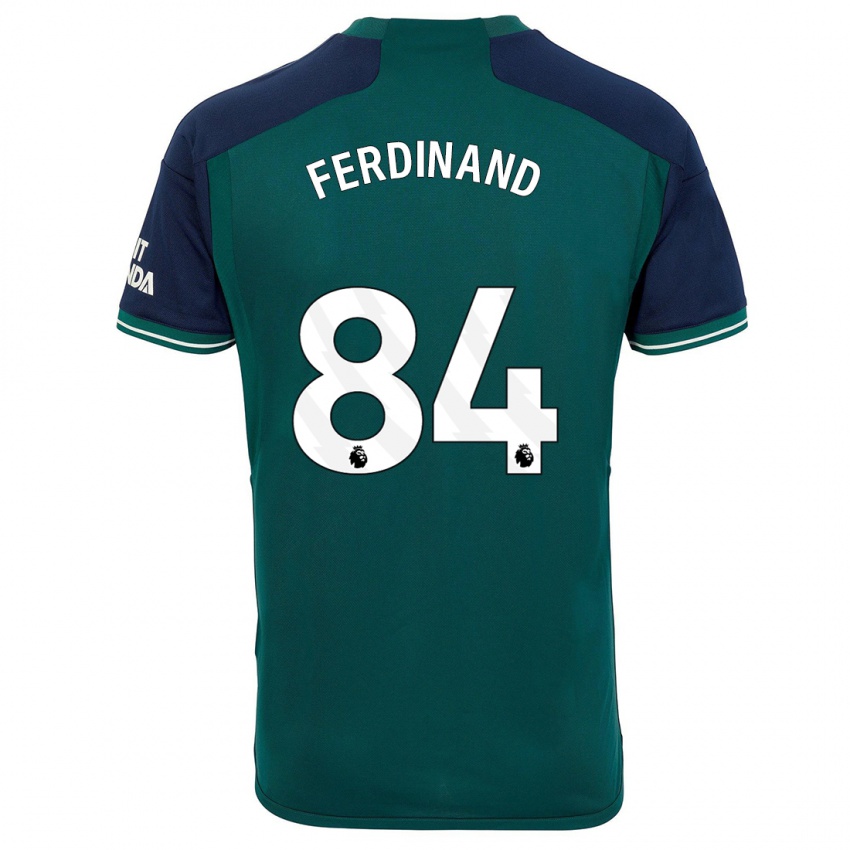 Niño Camiseta Seb Ferdinand #84 Verde Equipación Tercera 2023/24 La Camisa